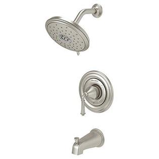 "PORTSMOUTH" BRUSHED NICKEL BATH/SHOWER TRIM/W PRESSURE BALANCE CARTRIDGE,