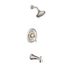 "ESTATE" BRUSHED NICKEL WATER SAVING PRESSURE BALANCE BATH/SHOWER TRIM KIT,