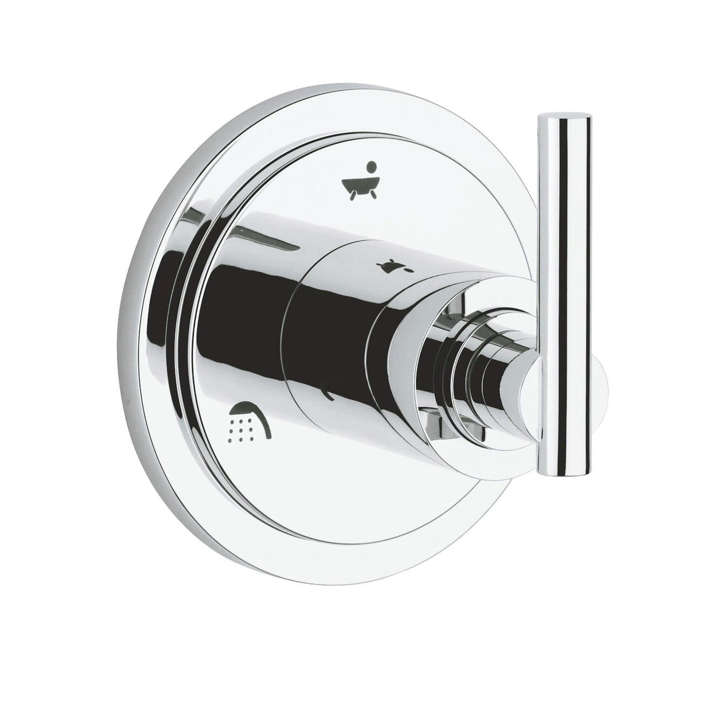 ATRIO 3 WAY DIVERTER TRIM WITH LEVER HANDLE, CHROME