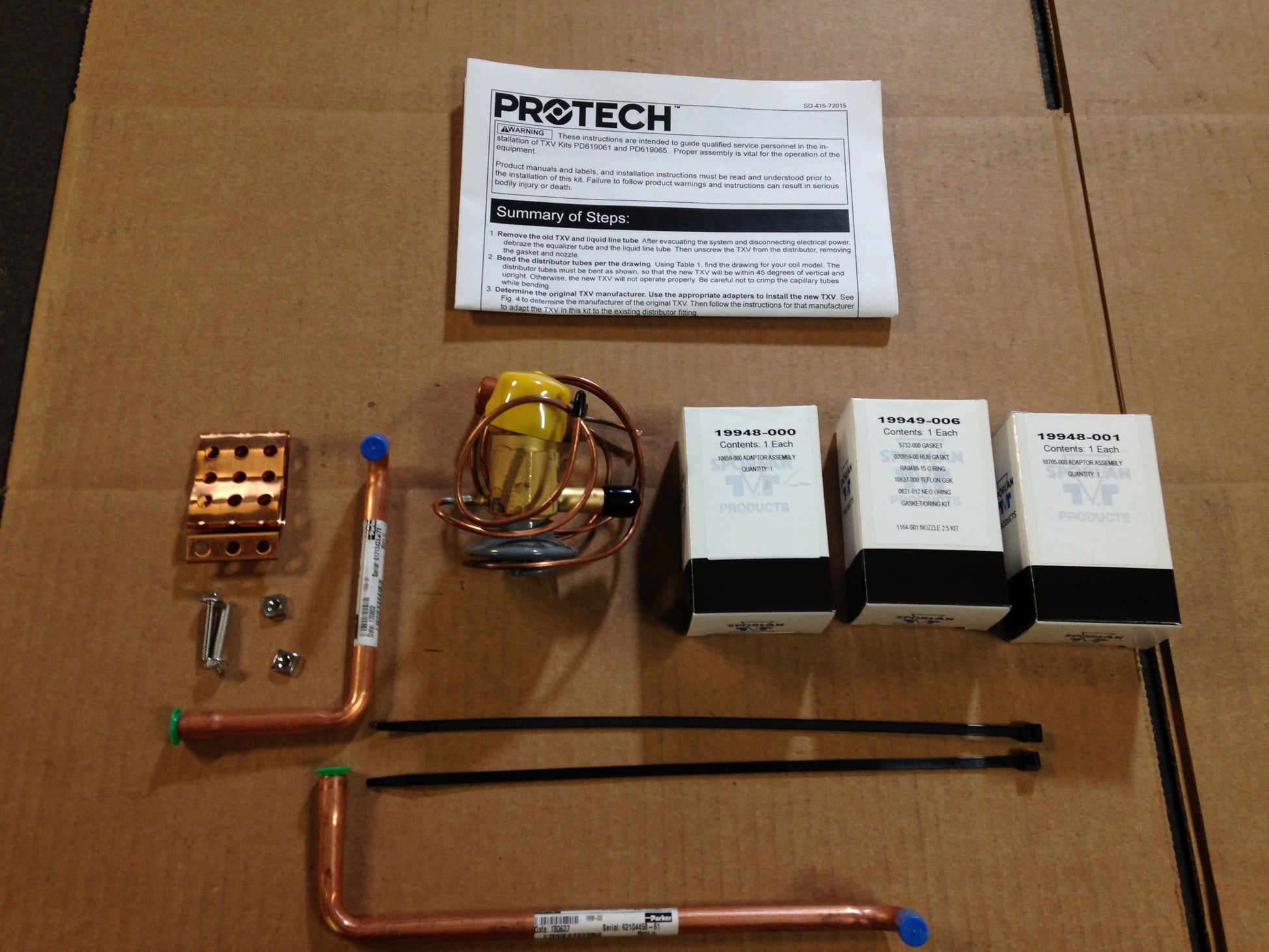 3 TON THERMAL EXPANSION VALVE KIT, R-410A