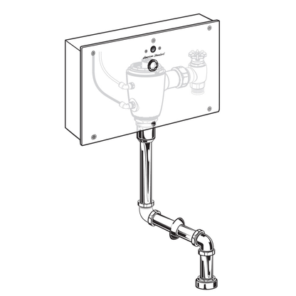 SELECTRONIC 15-7/8" CONCEALED URINAL FLUSH VALVE/W WALL BOX FOR TOP SPUD URINAL,