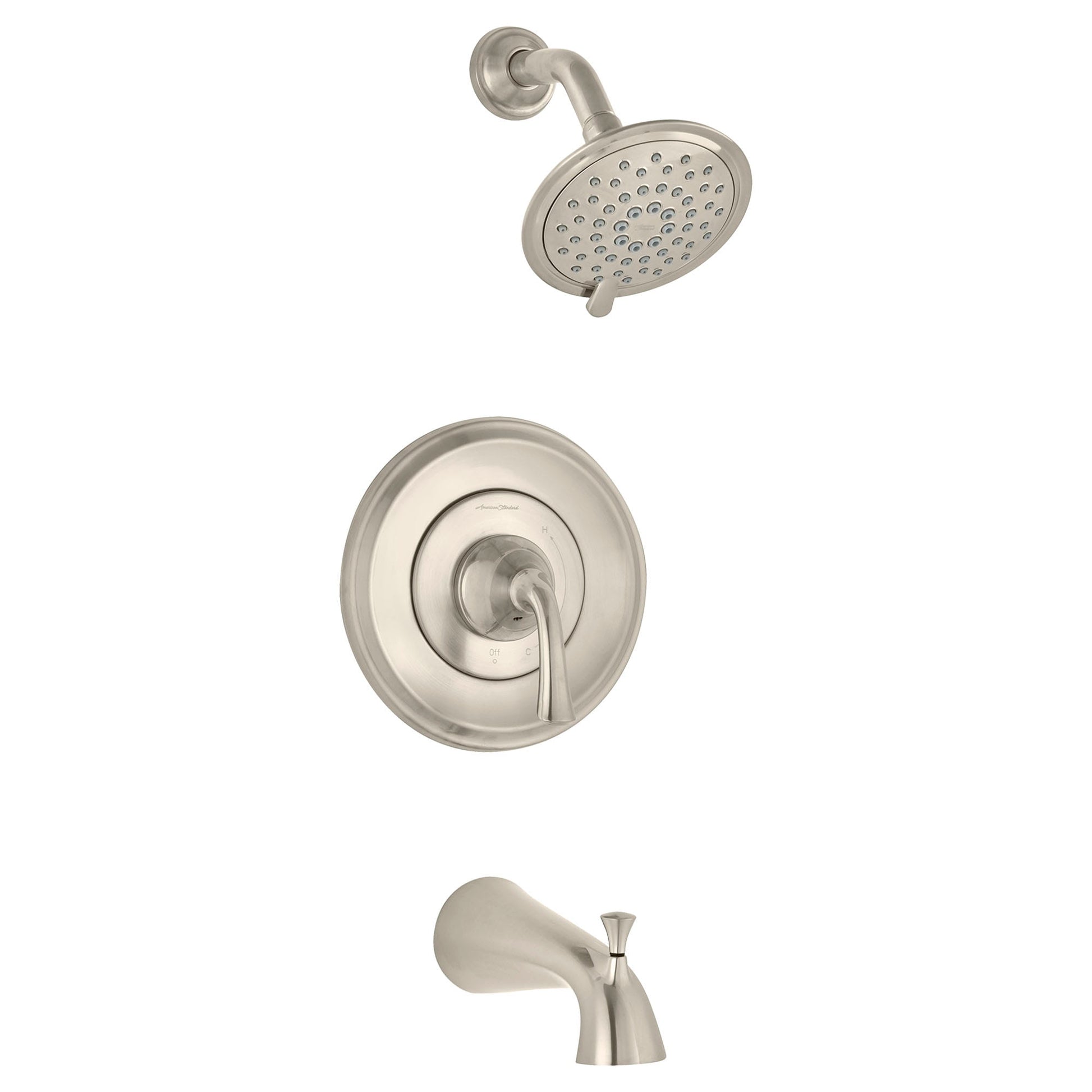 PATIENCE PRESSURE BALANCE BATH/SHOWER TRIM KIT, 2.5GPM, BRUSHED NICKEL