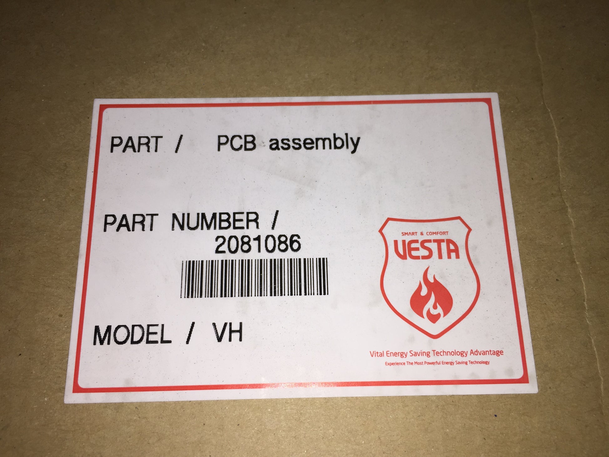 PCB BOARD FOR VESTA VH SERIES TANKLESS WATER HEATER 