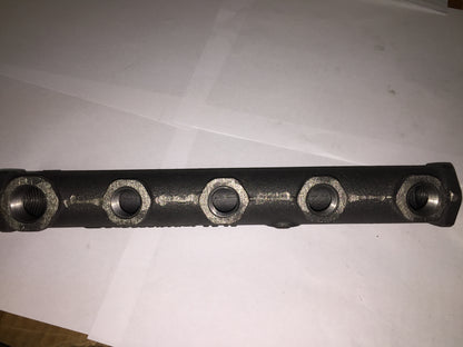 5 PORT CAST IRON GAS MANIFOLD 1" X 3/4" OUTLET X (4) 1/2" INLET