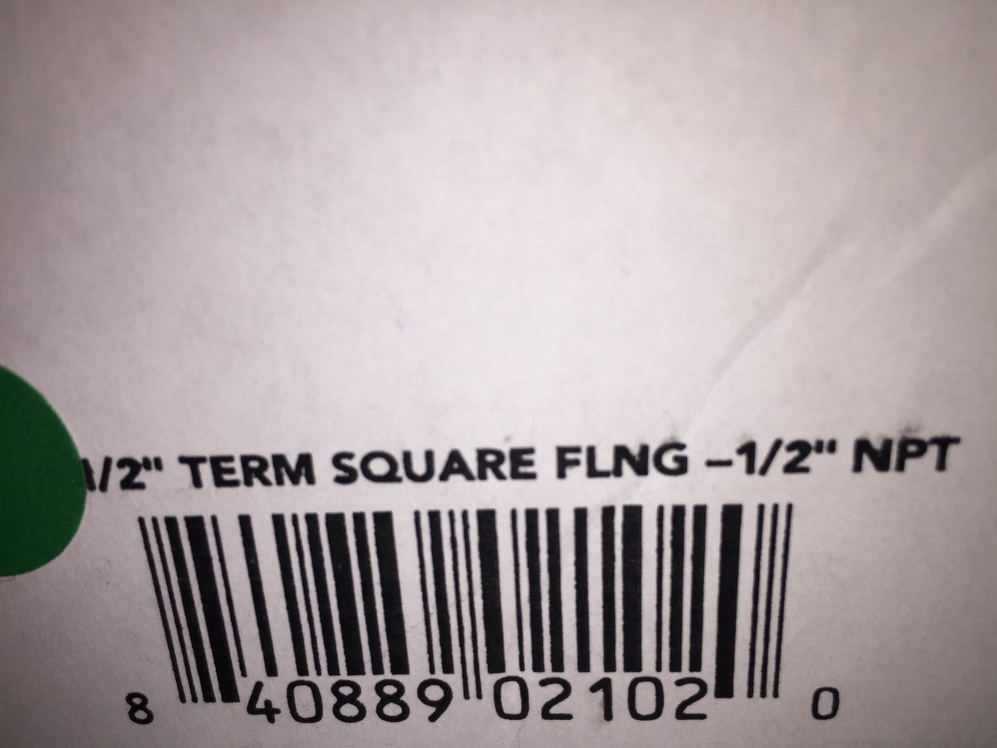 1/2" FLASHSHIELD  FLANGE FITTING/TERMINATION  FOR FLEXIBLE GAS PIPING 