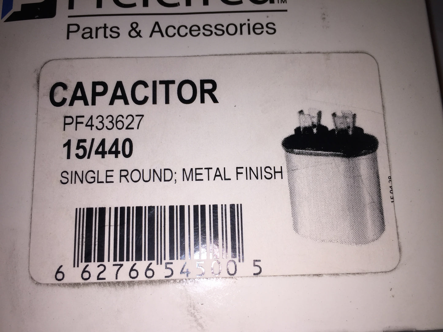 15 MFD X 440 VOLT ROUND AC RUN CAPACITOR