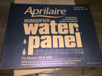 WATER PANEL FOR 400 AND 400A SERIES HUMIDIFIERS (2 PER BOX)