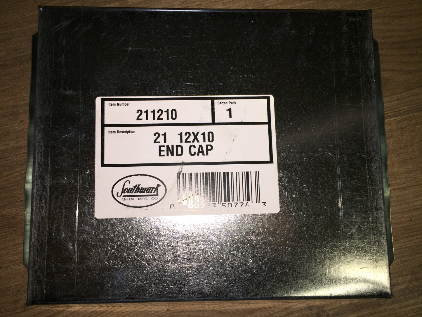 #21 12" X 10" DUCT END CAP 