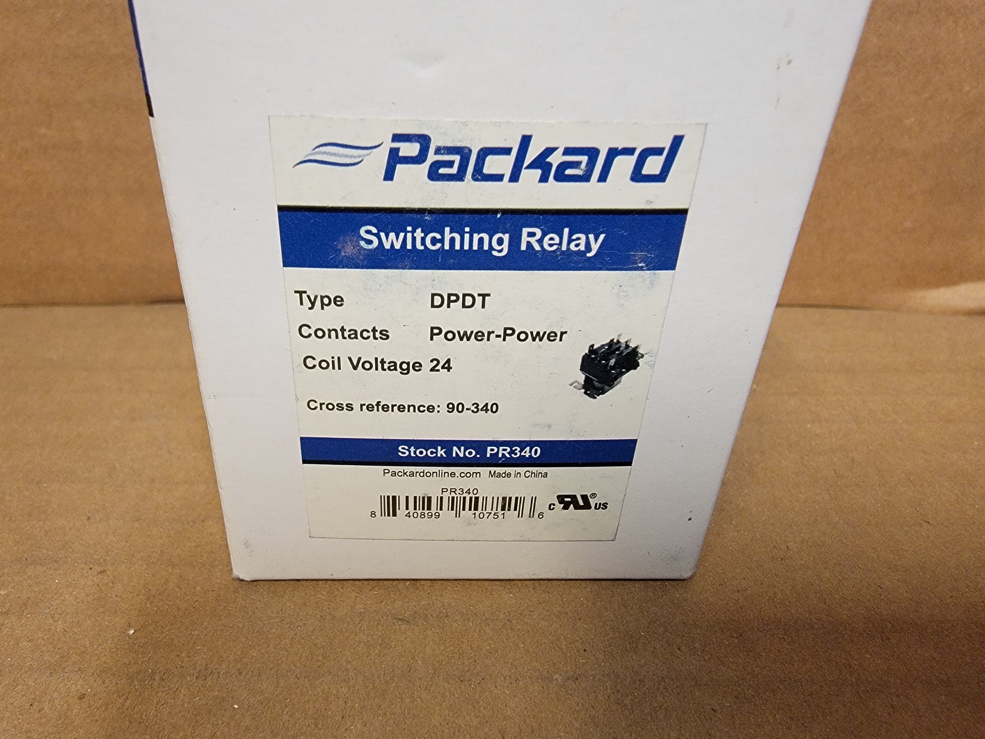 DPDT POWER DUTY SWITCHING RELAY 24 VOLT COIL