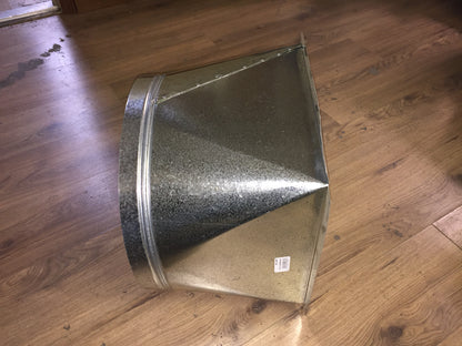 13-3/4" X 15" X 16" SQUARE TO ROUND BOOT ADAPTER  WITH 1" LIP