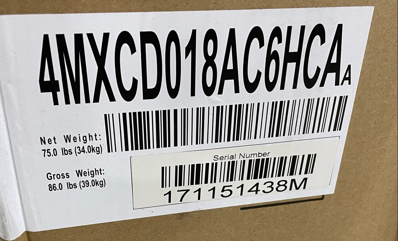 3 TO 4 TON AC/HP MULTI-POSITION CASED "A" COIL R-410A CFM:1600