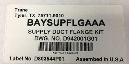 SUPPLY DUCT FLANGE KIT FOR AIR HANDLERS