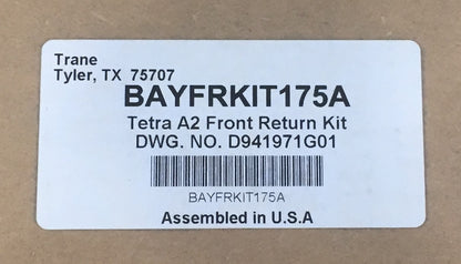 17.5" FRONT RETURN KIT FOR TRANE AIR HANDLERS CABINET SIZE "A"