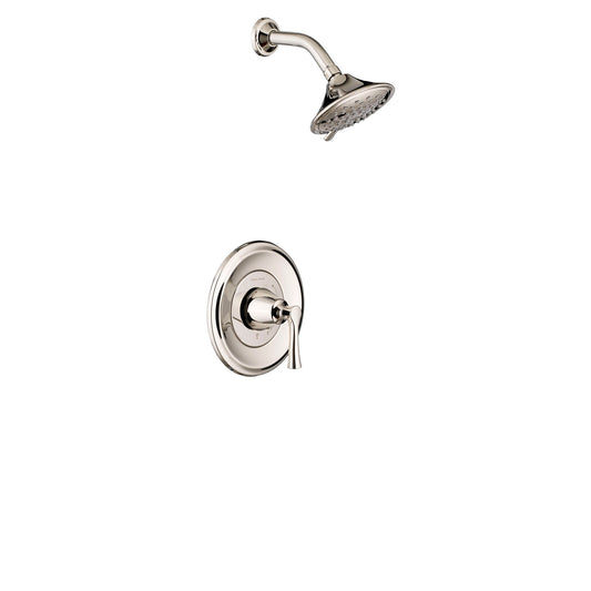 ESTATE POLISHED NICKEL PRESSURE BALANCED SHOWER ONLY TRIM WITH SHOWER HEAD, LESS VALVE