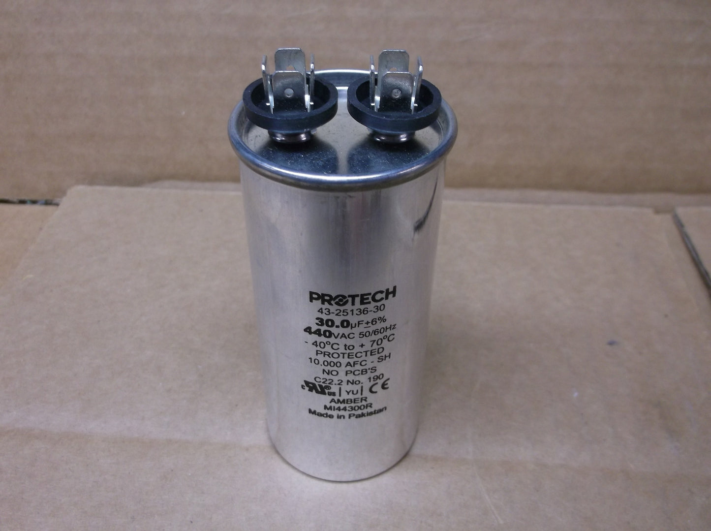 30UF X 440VAC ROUND RUN CAPACITOR