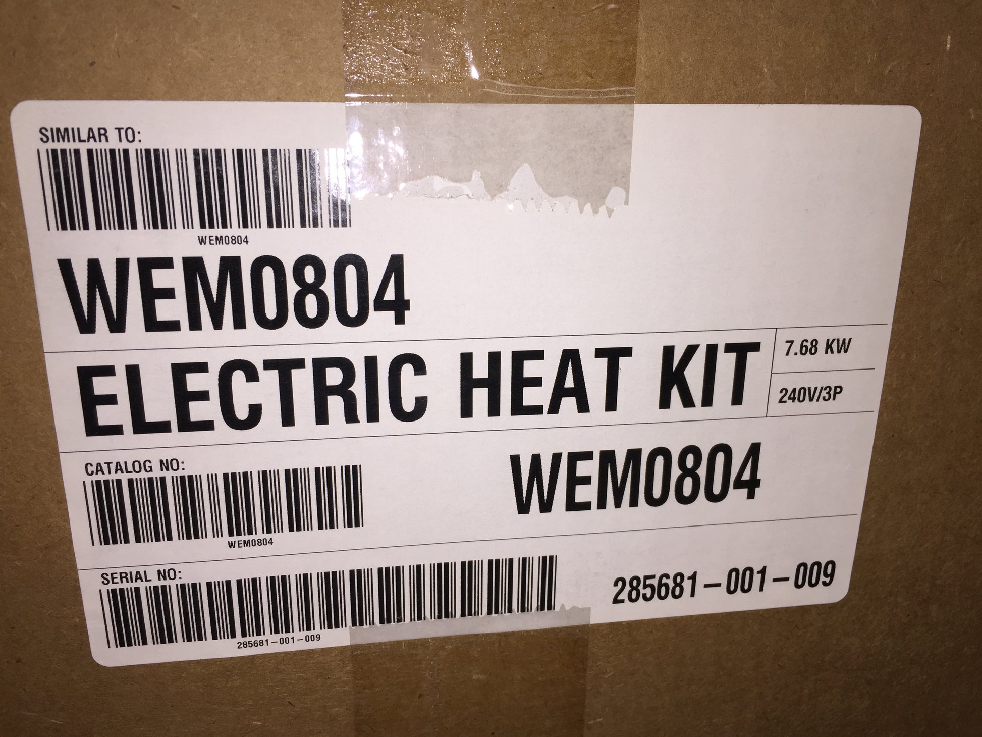 8 KW HEAT KIT 208-230/60/3