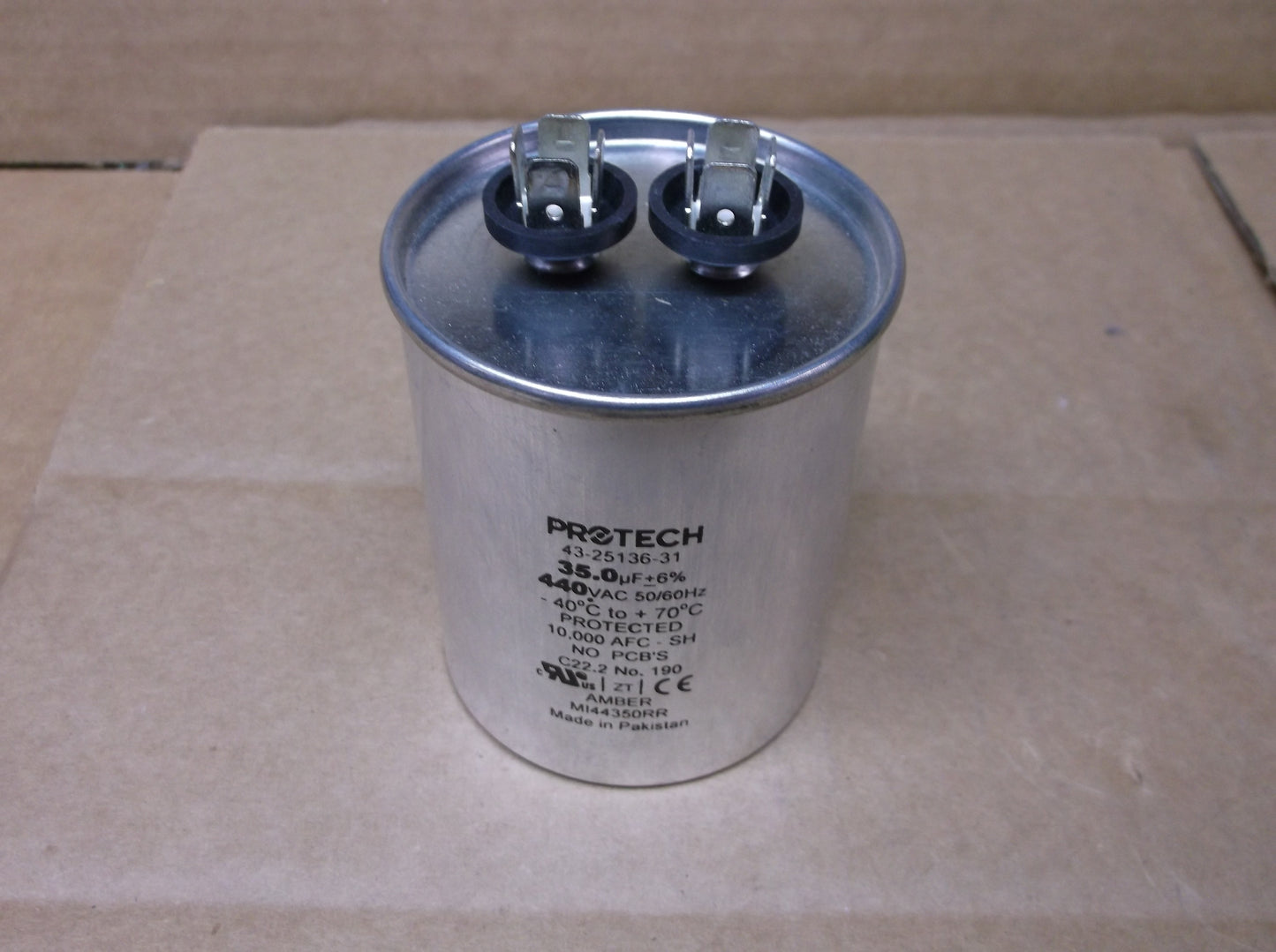 35UF X 440VAC ROUND RUN CAPACITOR