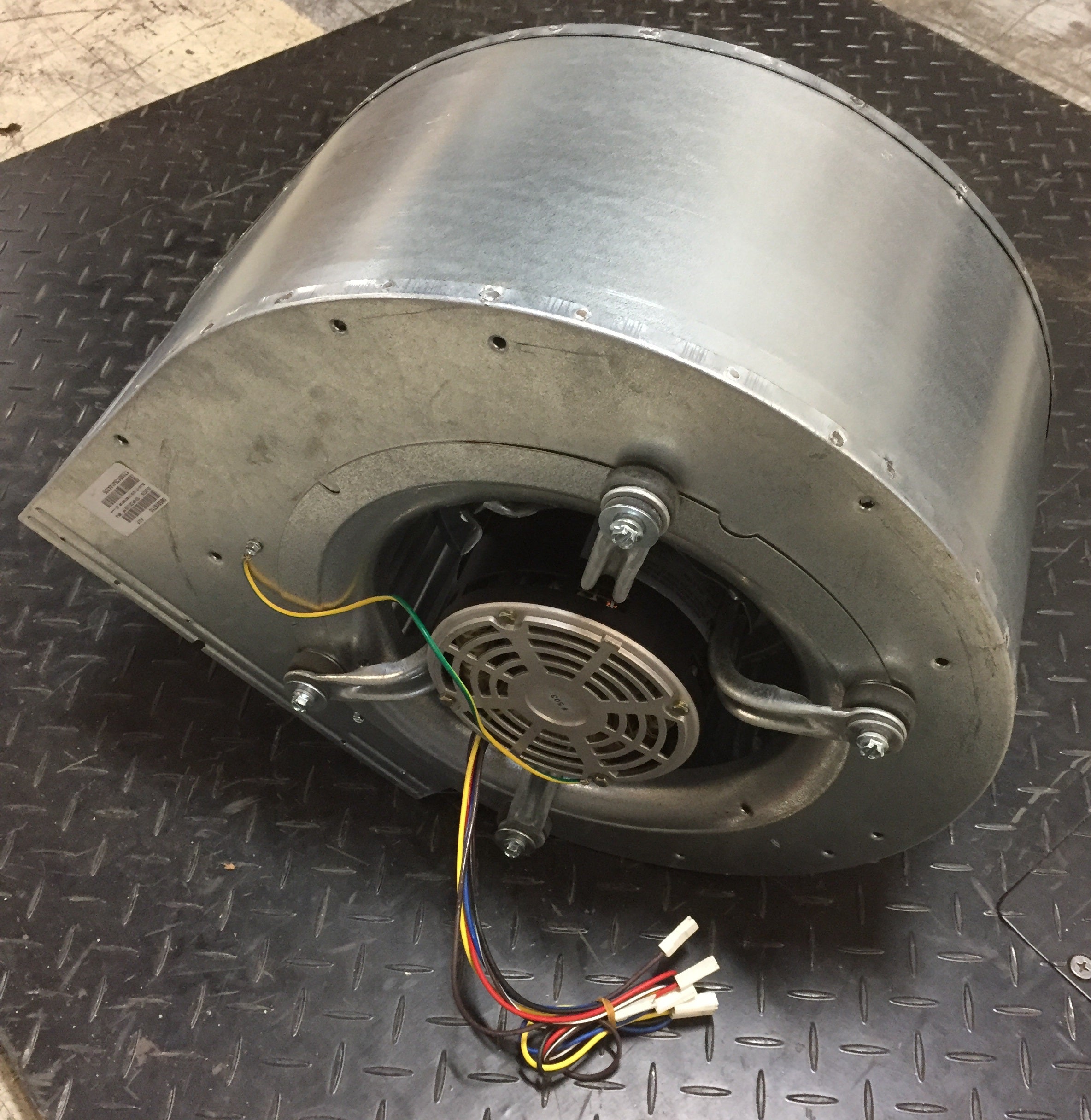1/3 HP WALL MOUNT BLOWER HOUSING AND MOTOR ASSEMBLY FOR AIR HANDLER, 2 ...