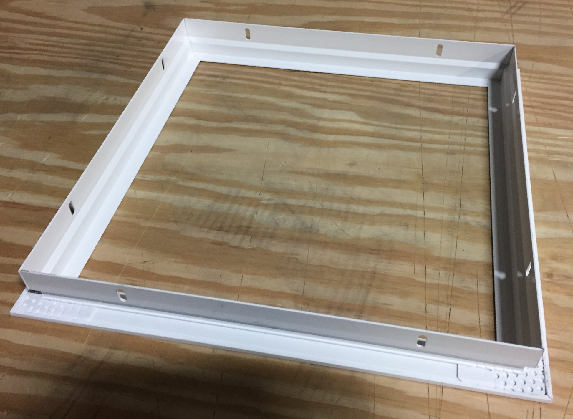 12" X 12" ALUMINUM/WHITE SURFACE MOUNT FRAME