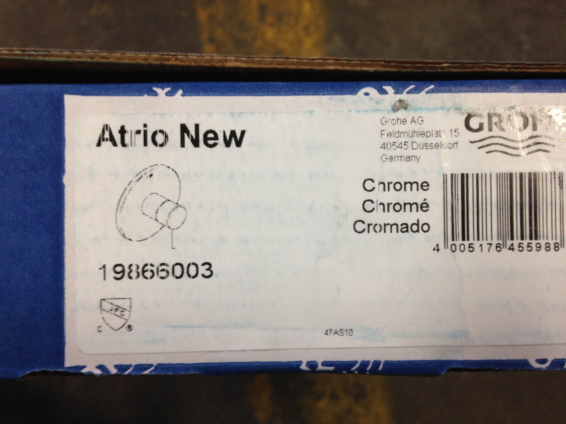 "ATRIO NEW" PBV BATH TRIMSET, CHROME