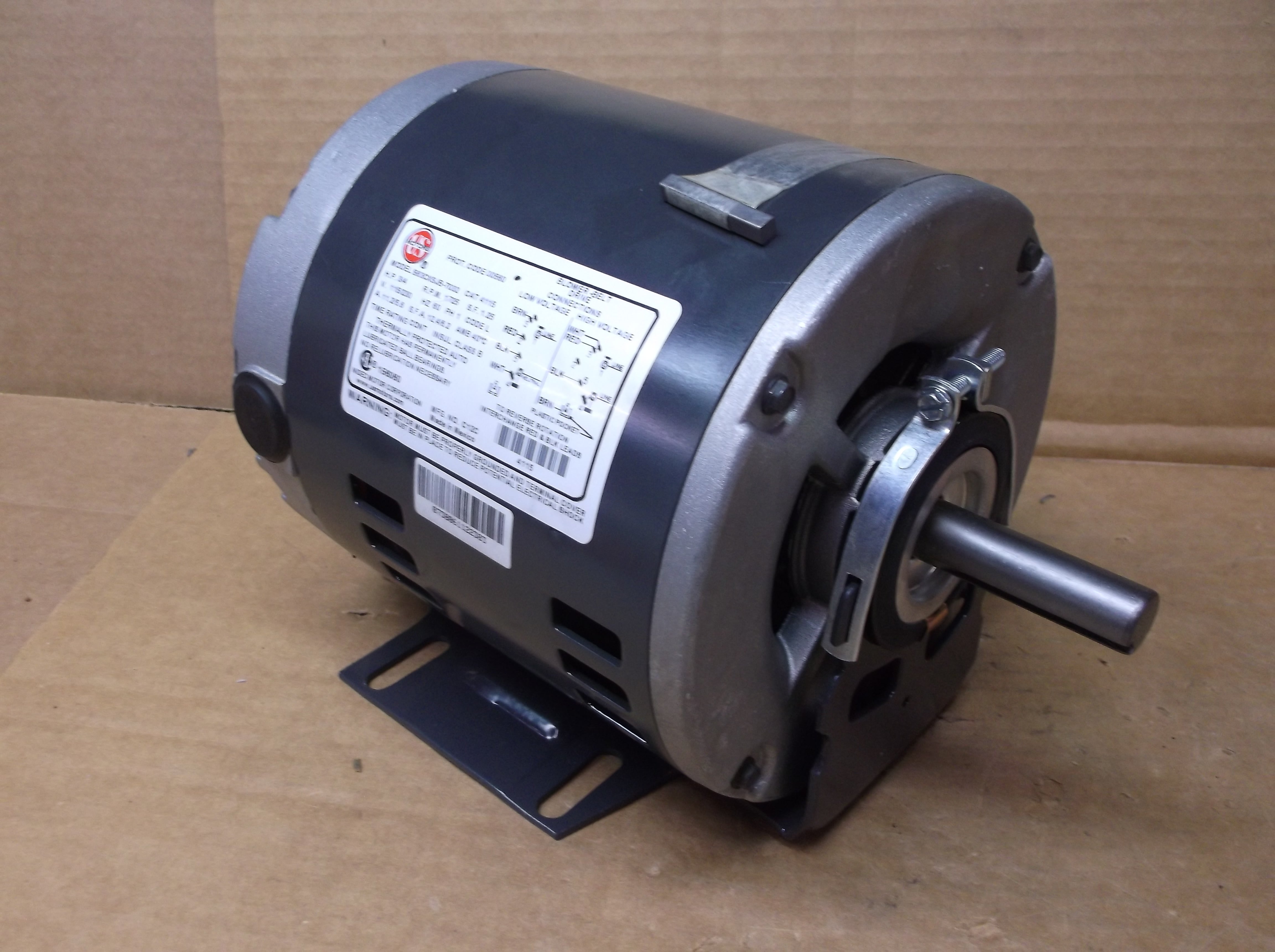 Packard 45014 Belt Drive Motor - 1/4 HP, 1725 RPM, 115 Volts, 4.8 Amps