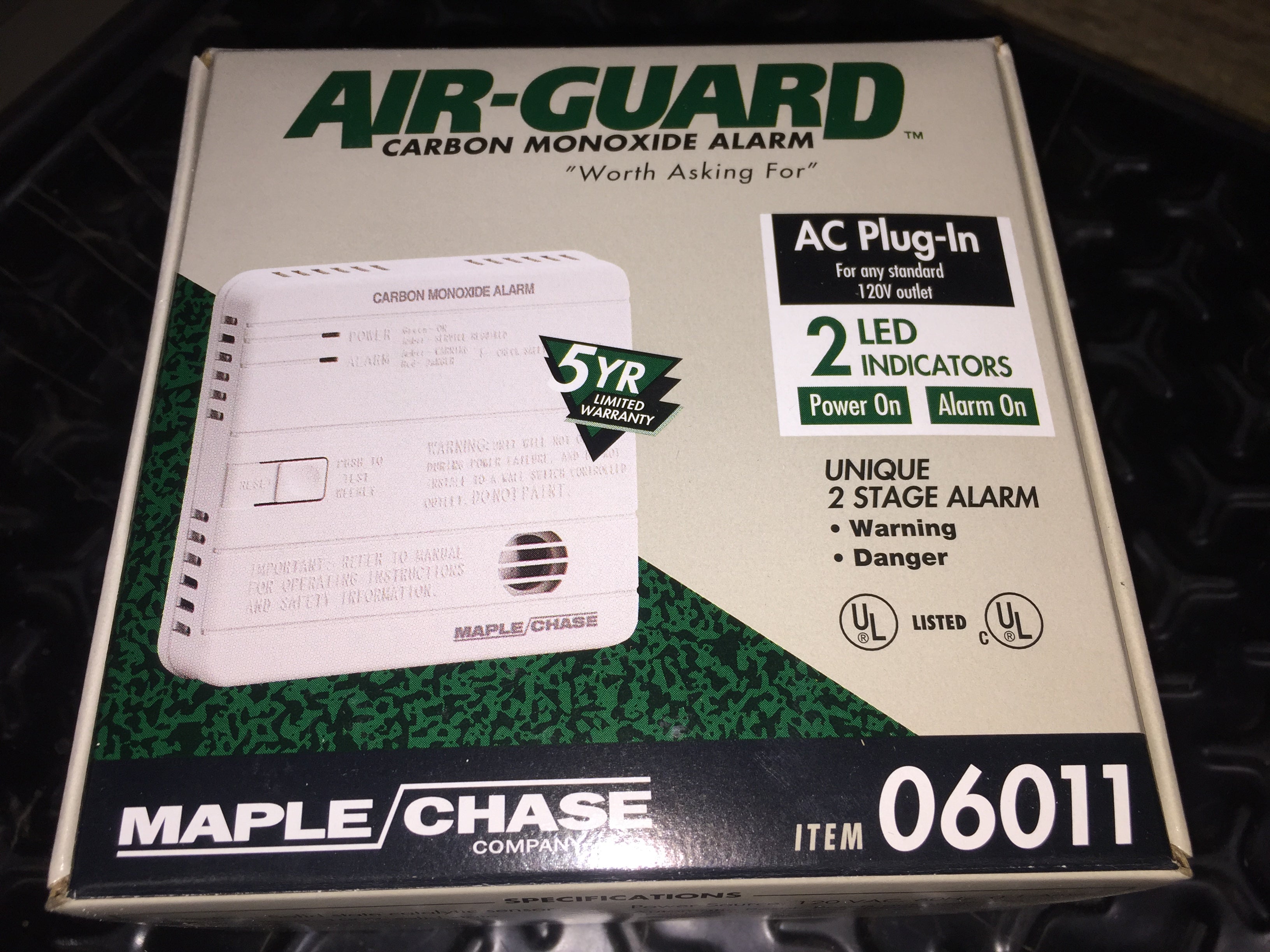 AC PLUG IN CARBON MONOXIDE ALARM 120/60 0.1 AMPS – Surplus City