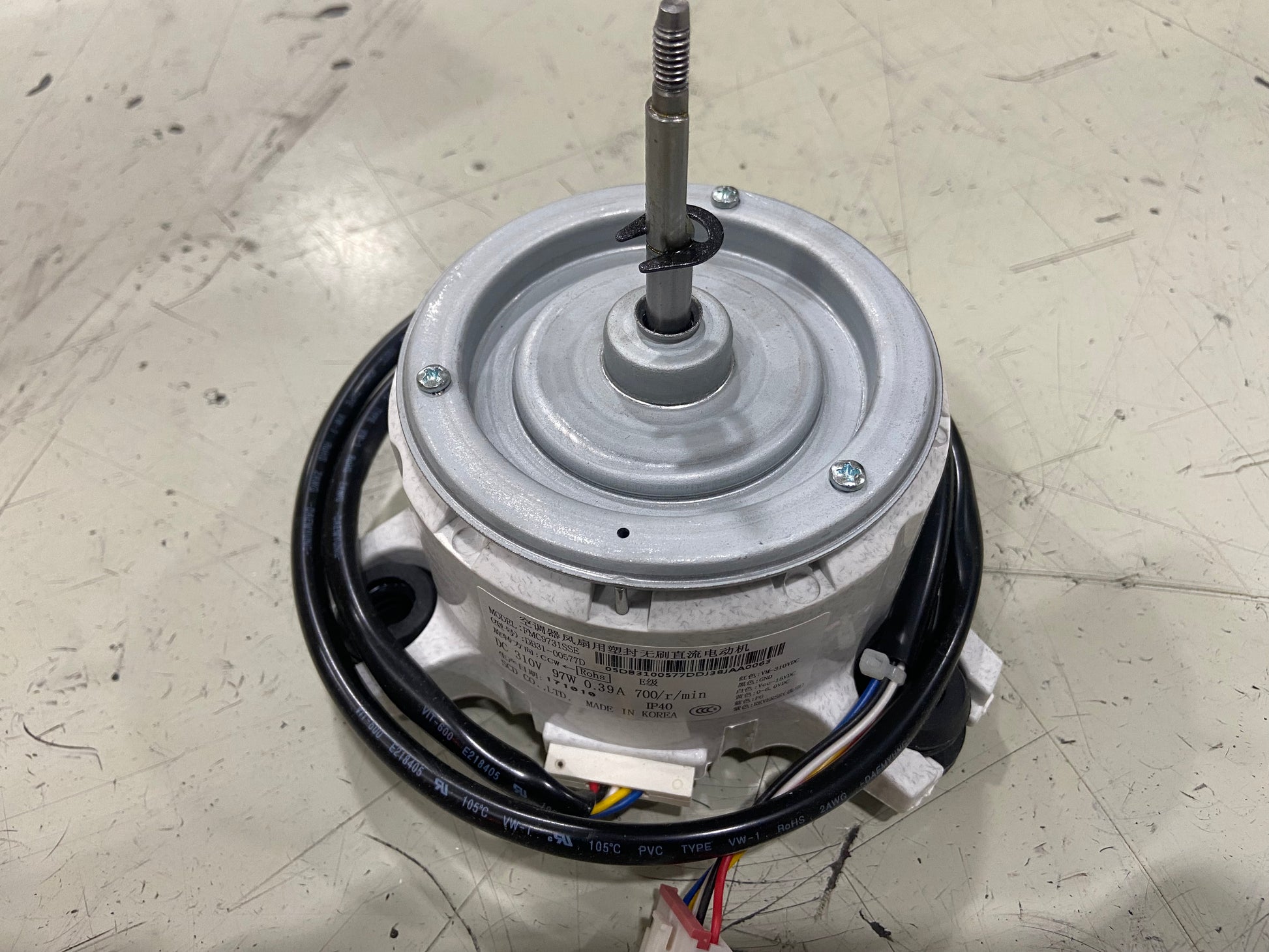 97W BLOWER MOTOR 310V DC .39AMPS 700RPM