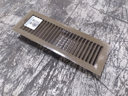 4" X 14" BROWN STEEL FLOOR REGISTER, SOLD AS 20 PER CASE