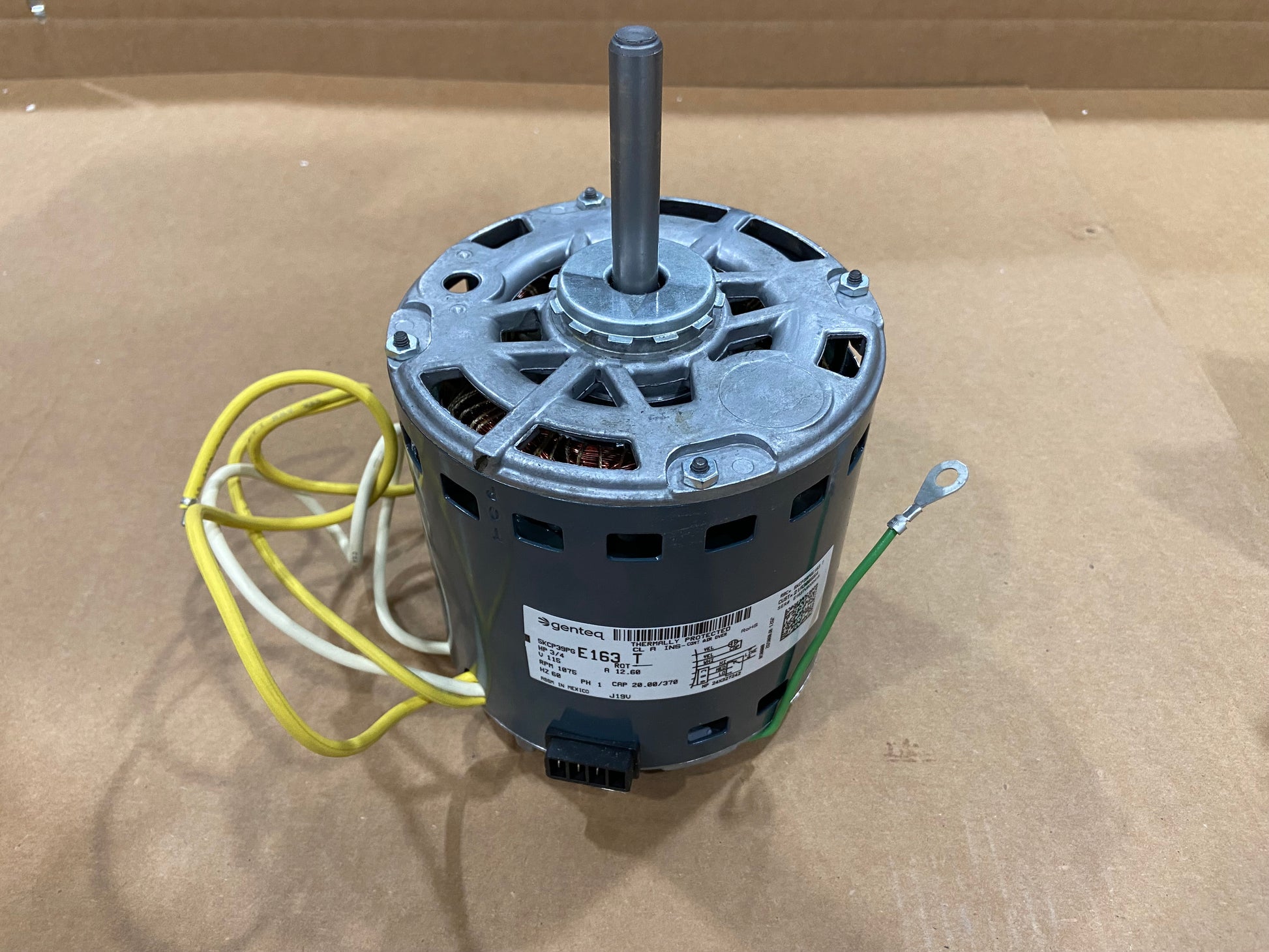 3/4 HP BLOWER MOTOR 115/60/1 RPM1075/1 SPEED