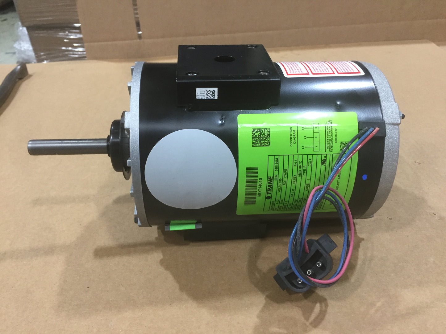 1 1/2 HP BLOWER MOTOR 380/60/3 1140 RPM 