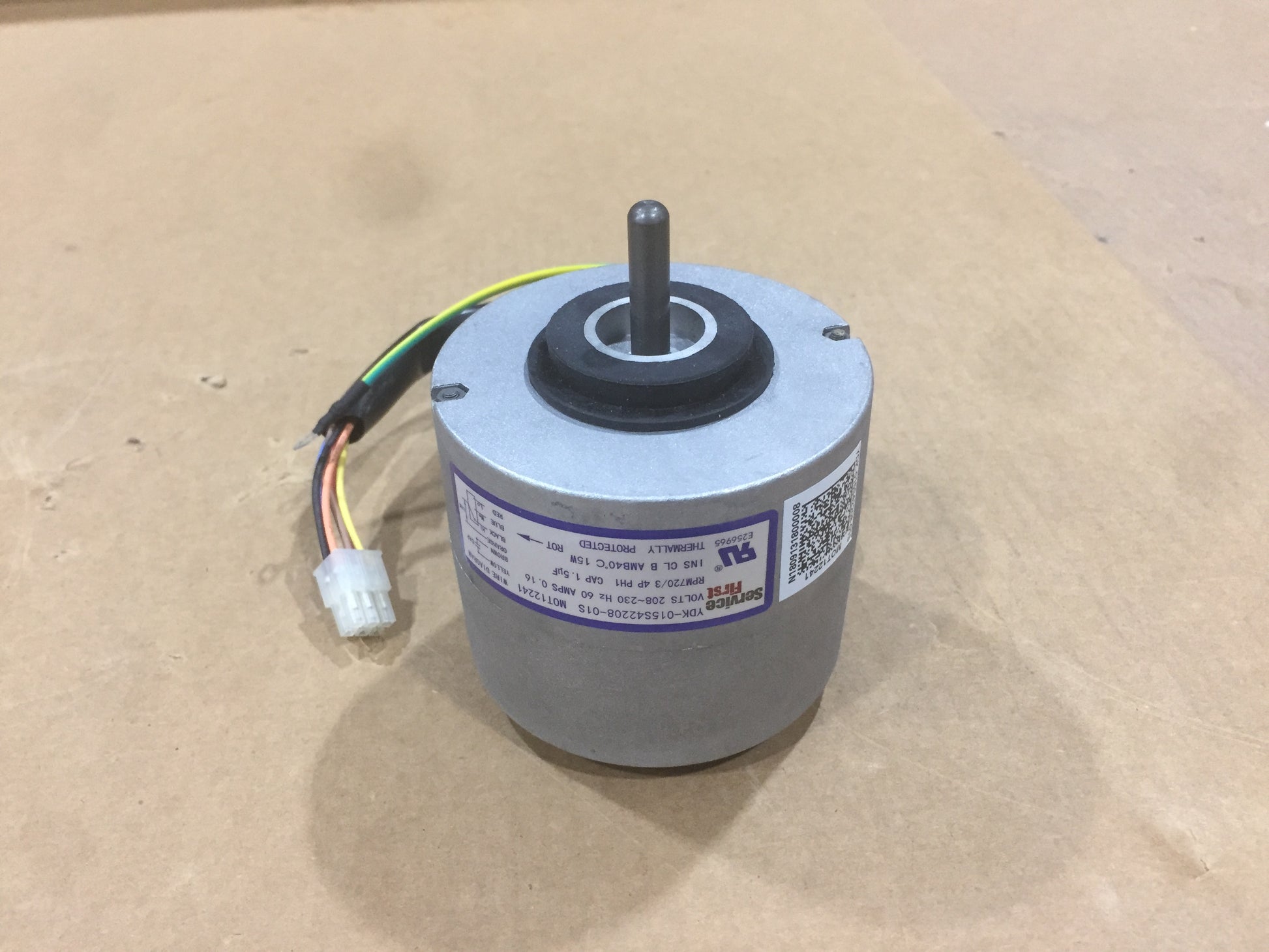 15W FAN MOTOR 230/60/1 1120 RPM 1 SPEED