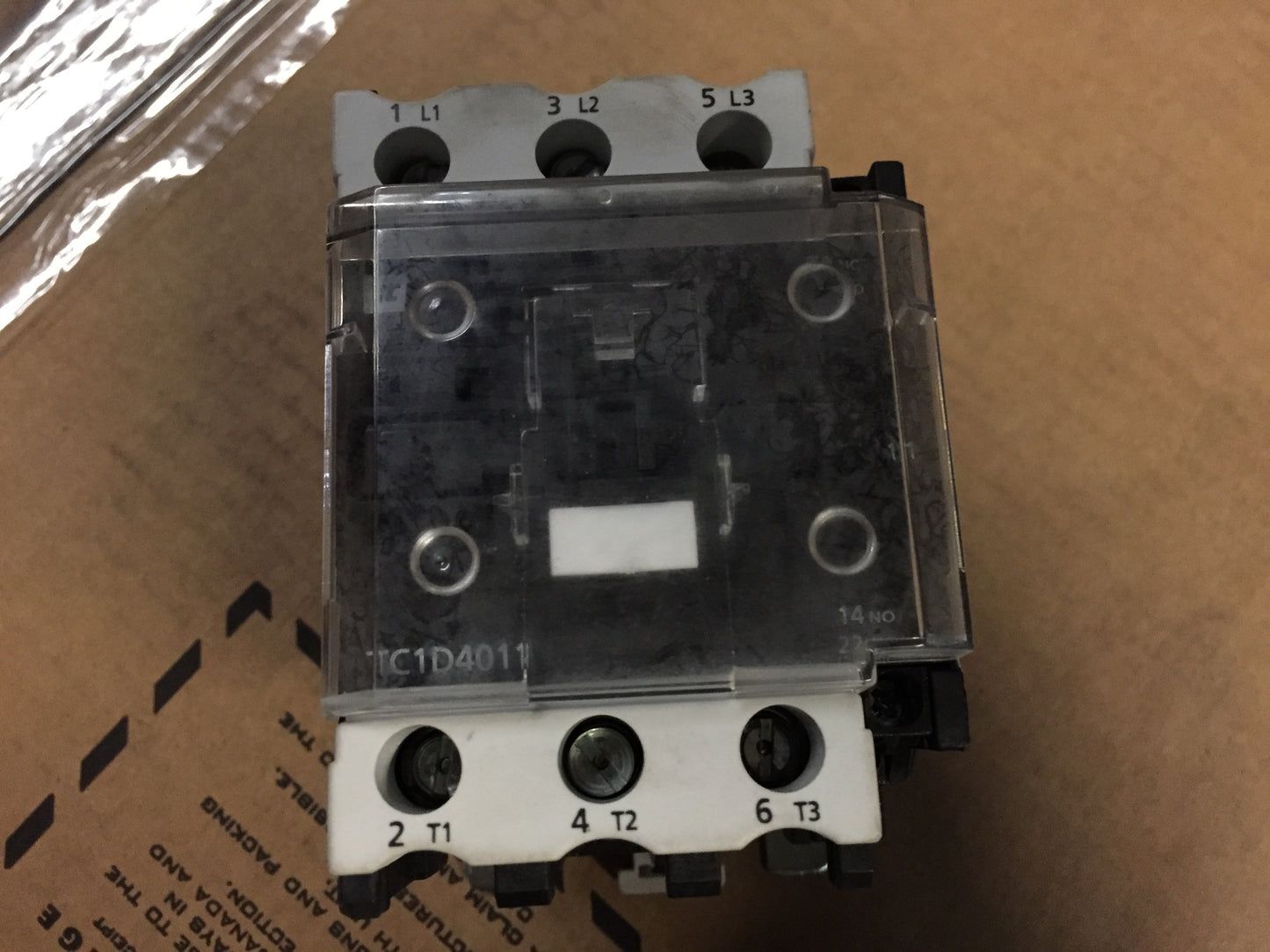 40 AMP CONTACTOR, COIL VOLTAGE 120V - 50/60HZ