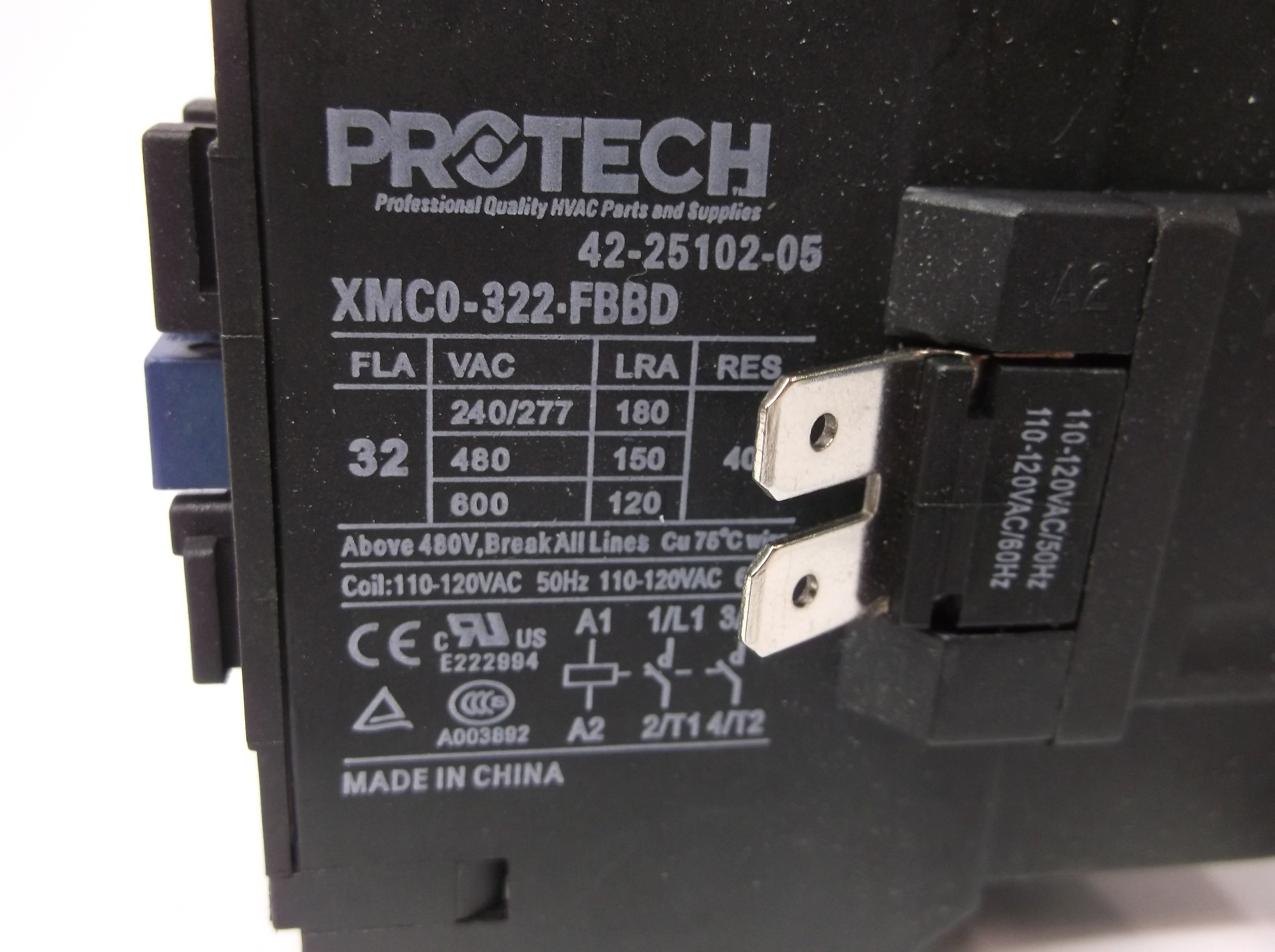 2 Pole Definite Putpose Contactor Coil:110-120 VAC, Amps Fla:32