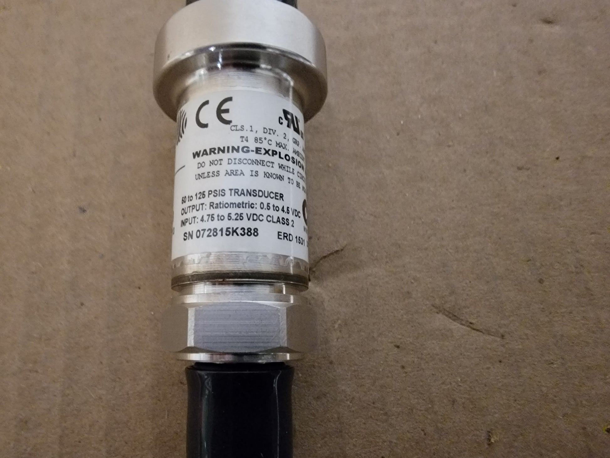 50 TO 125 PSIA PRESSURE TRANSDUCER