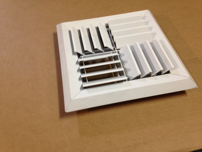 8" X 8" MODULAR DIFFUSER, ALUMINUM, WHITE