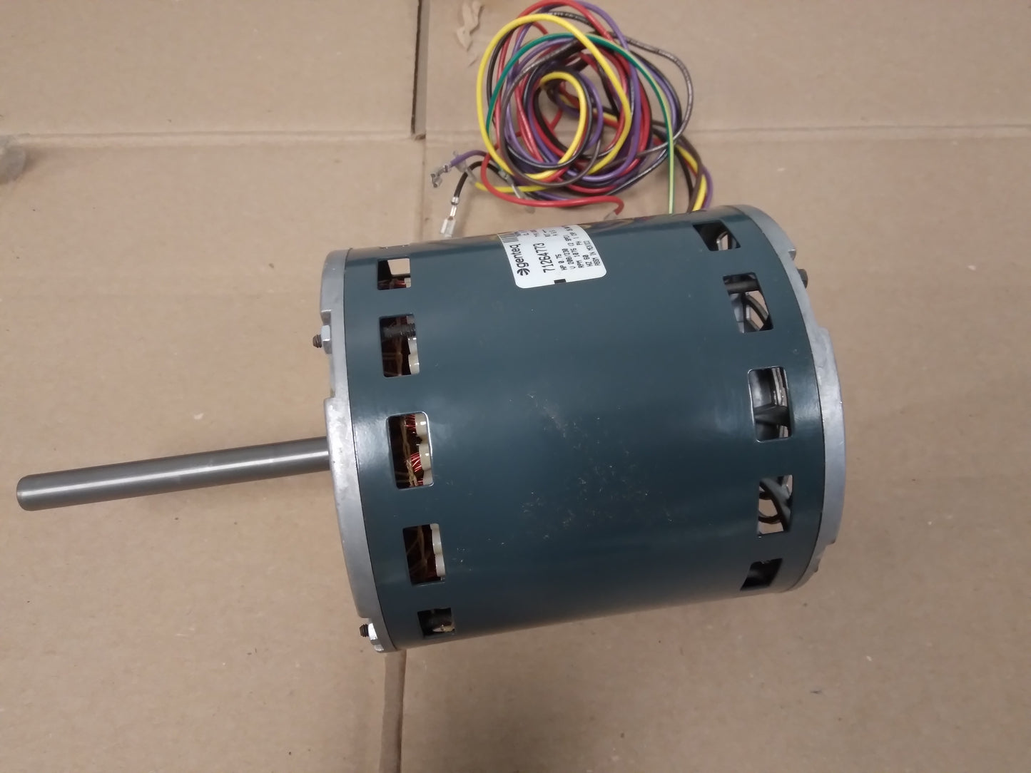 3/4HP DIRECT DRIVE BLOWER MOTOR 208-230/60/1 RPM:1075/2-SPEED CW 5.5 AMPS