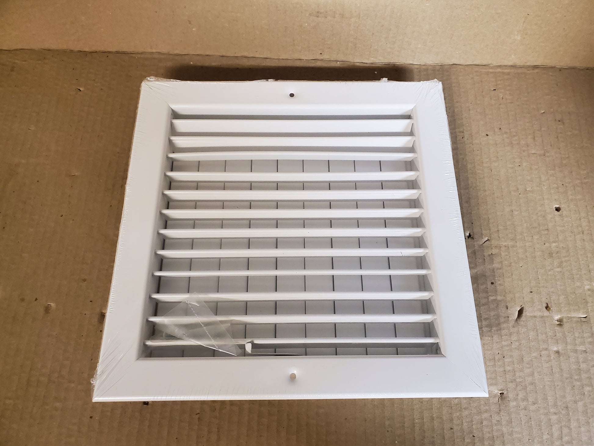 10 X 10 SINGLE DEFLECTION SUPPLY REGISTER WITH MULTI-LOUVER DAMPER