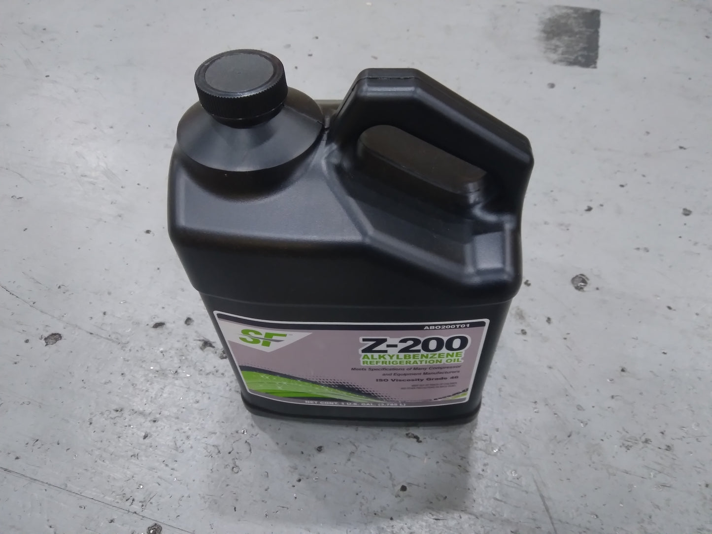 1 GALLON Z-200 ALKYLBENZENE REFRIGERATION OIL SUS 200 VIS-46