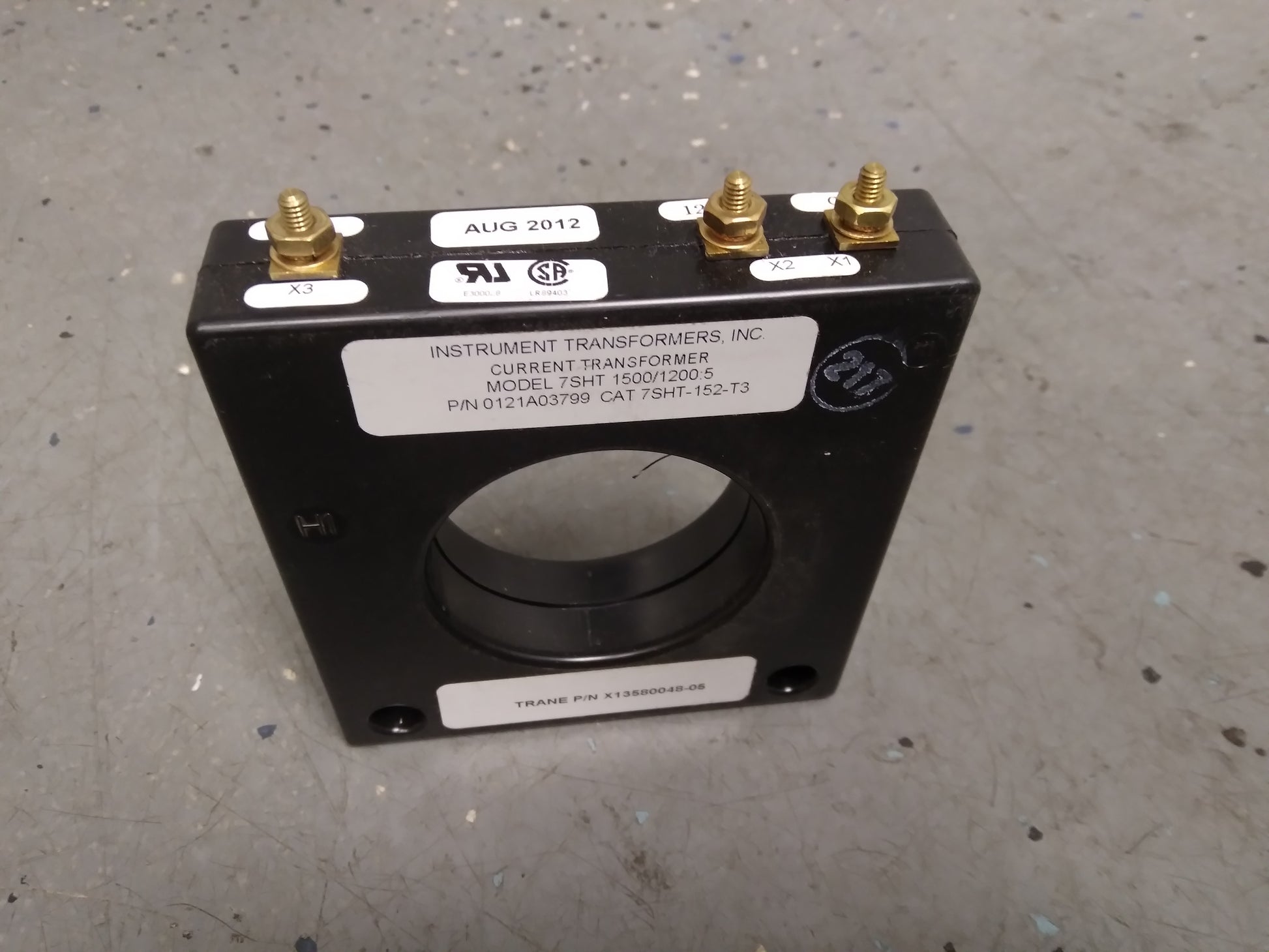 CURRENT TRANSFORMER 1200/1500A PRIMARY, 5A SECONDARY 