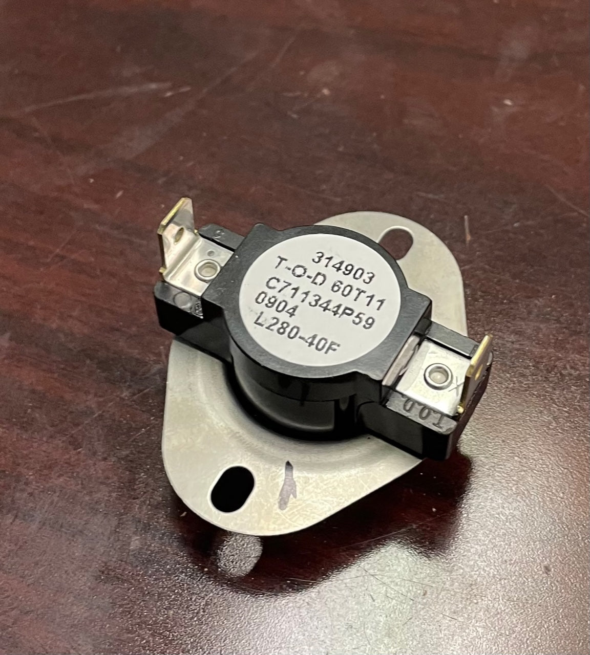 L280-40F SNAP-IN DISC LIMIT CONTROL/W FLANGED MOUNTING,