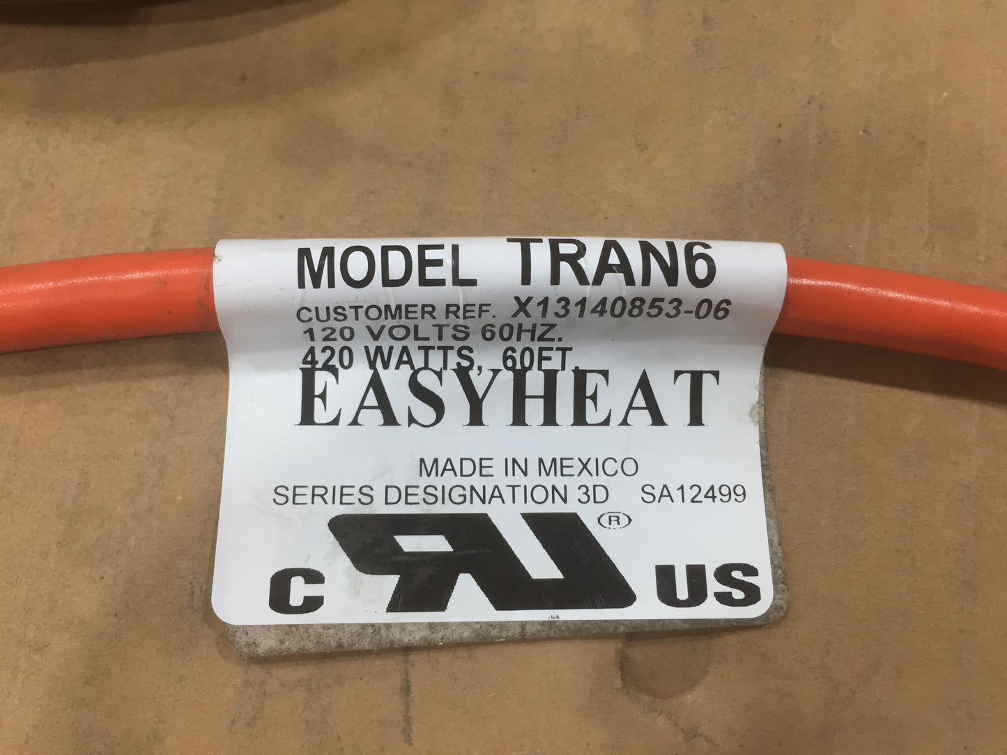 420 WATT PIPE HEATING CABLE 120 VOLT 