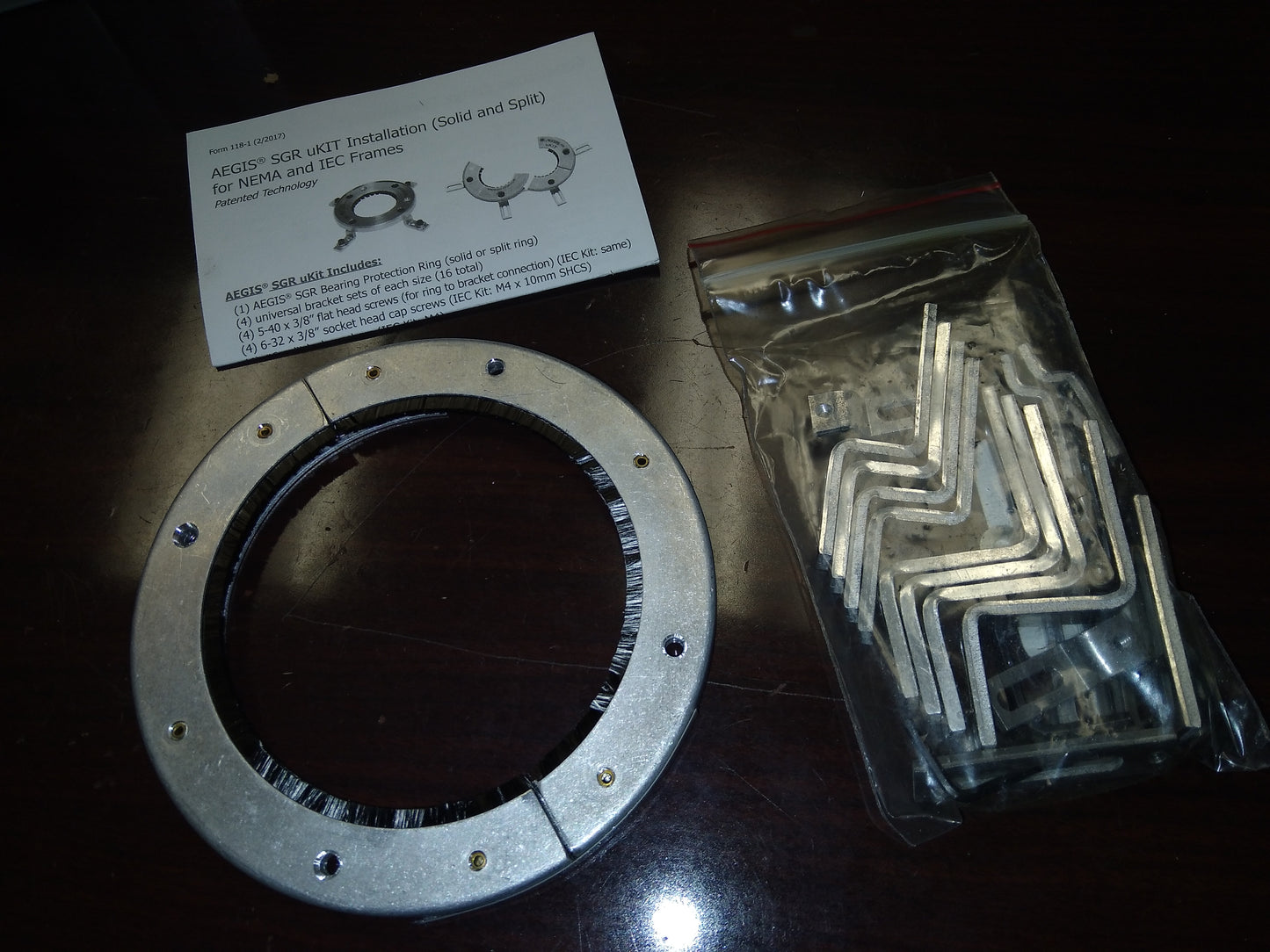 BEARING PROTECTION RING/W UNIVERSAL MOUNTING BRACKETS