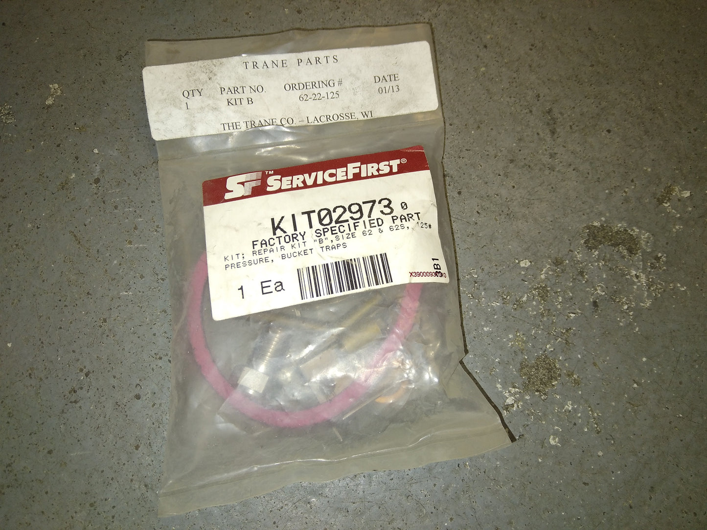 REPAIR KIT "B" SIZE 62 AND 62S ,M.P. #125 PRESSURE, BUCKET TRAPS