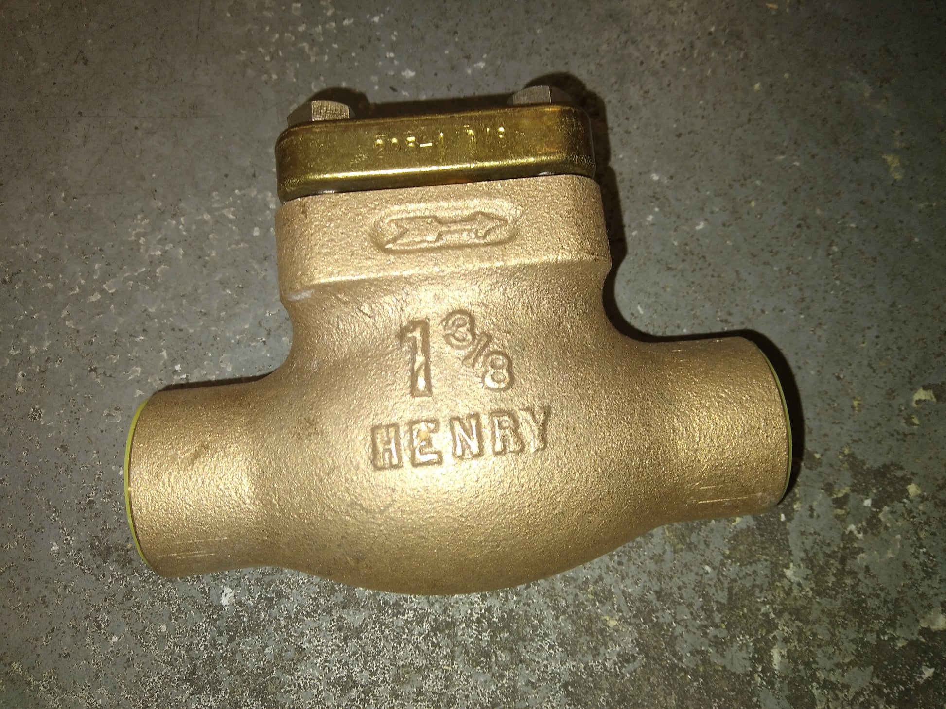 GLOBE CHECK VALVE 1 3/8" SWEAT