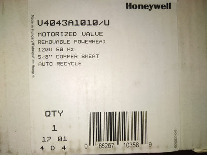 MOTORIZED POWERHEAD VALVE 120/50-60 0.08 AMPS 6/5 WATTS