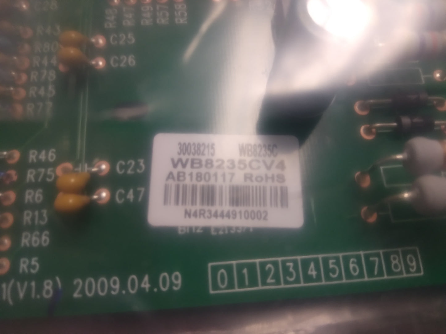 MAIN PCB CONTROL BOARD 250V 60 HZ