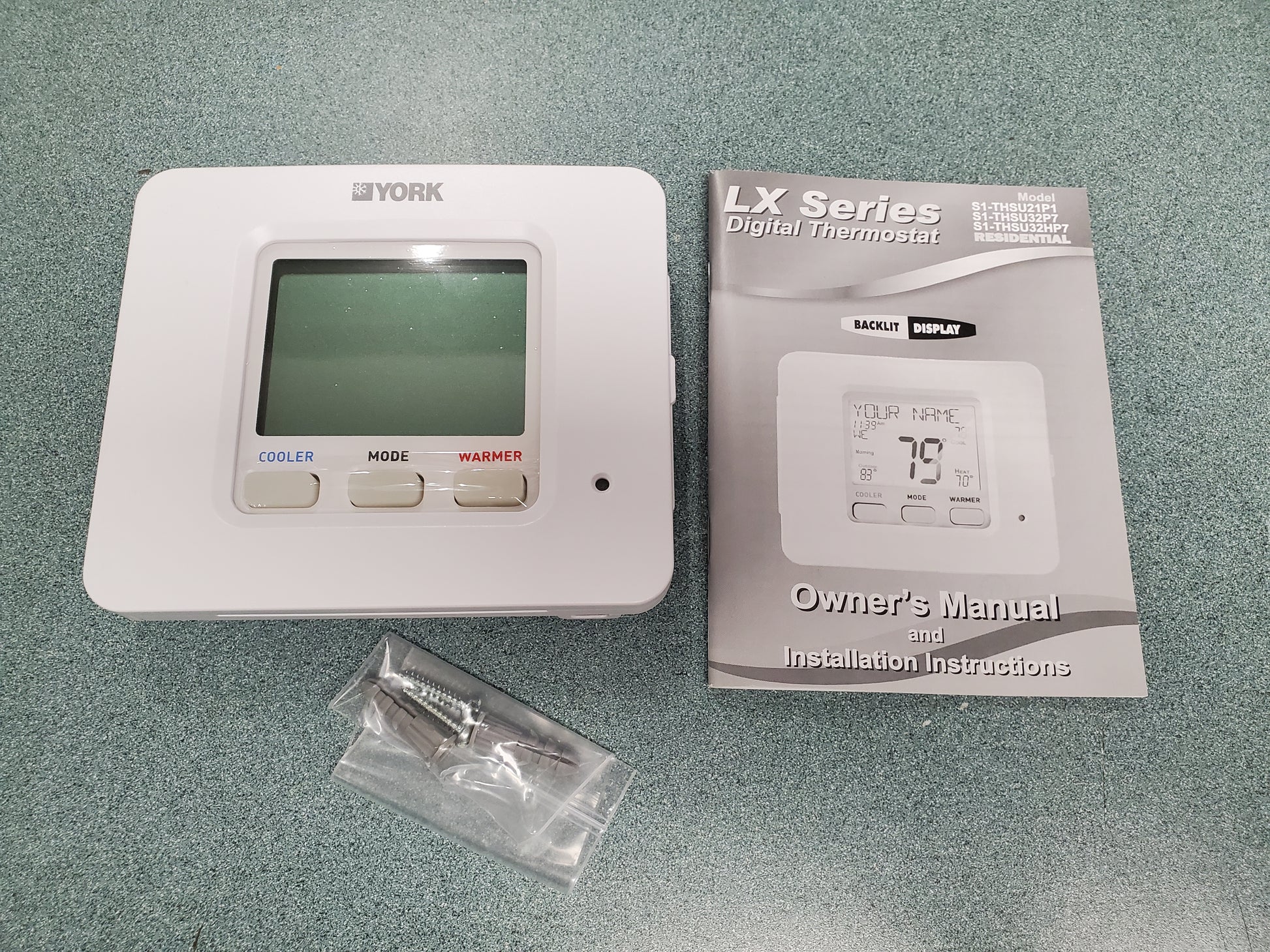 24 VAC "LX" SERIES 2 HEAT/1 COOL HEAT/COOL/HEAT PUMP RESIDENTIAL DIGITAL THERMOSTAT