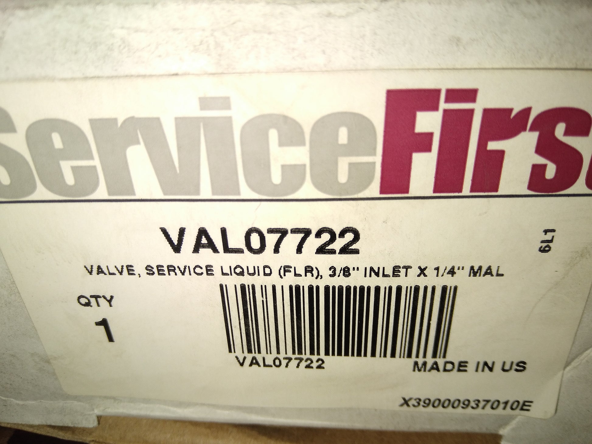 LIQUID LINE SERVICE VALVE 3/8"FLARE X 1/4" ODF 