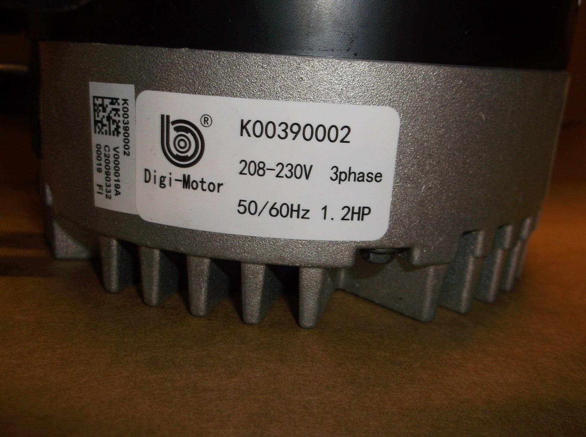 1.2HP ECM Programmed Blower Motor 208-230/50-60/3  RPM:1300/Variable Speed