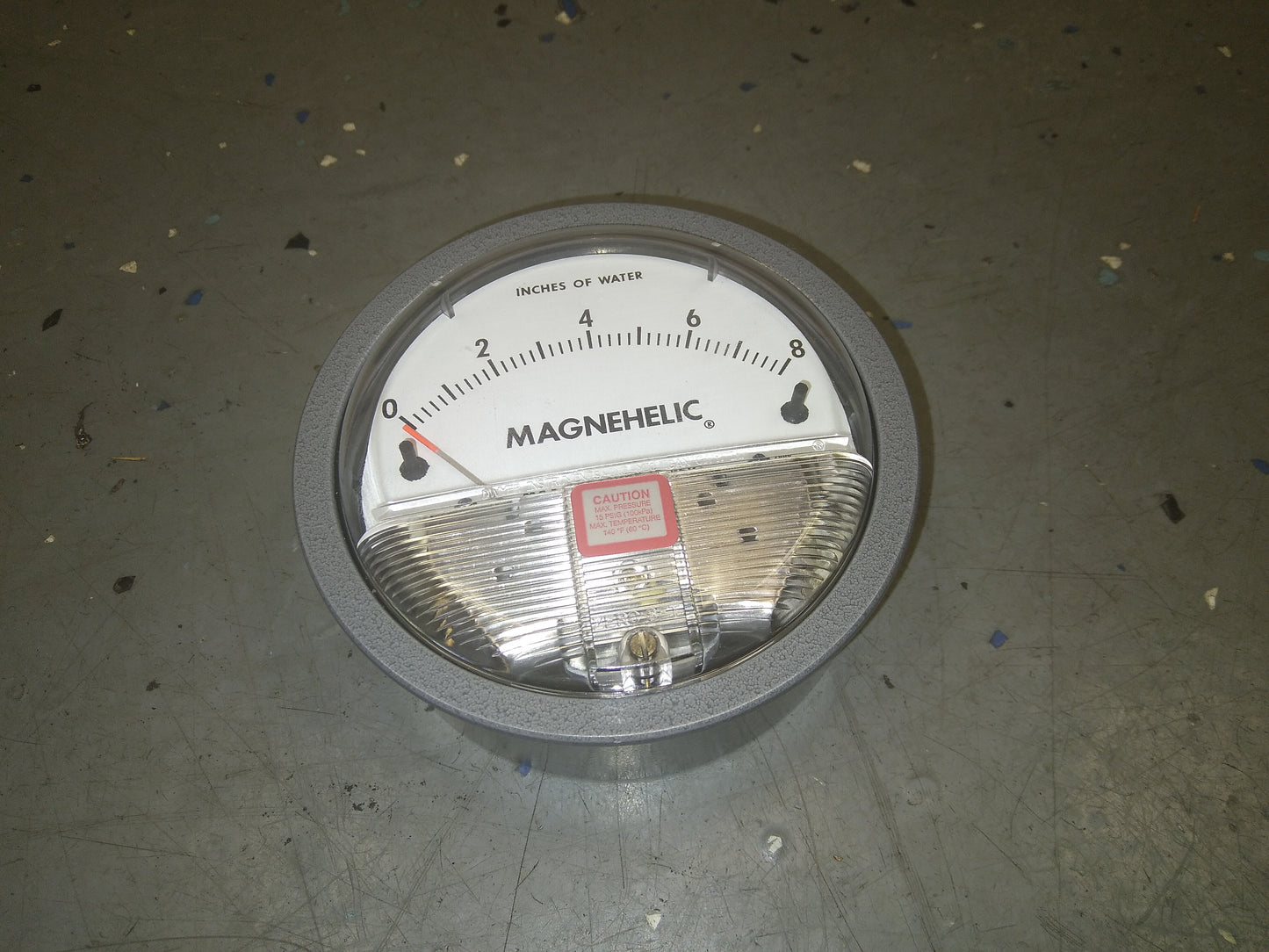 MAGNEHELIC DIFFERENTIAL PRESSURE GAUGE.TYPE 0 TO 8" WC